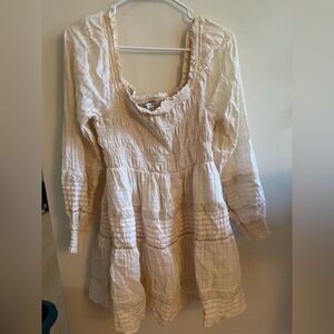 American Eagle Outfitters Cream Kids Dress